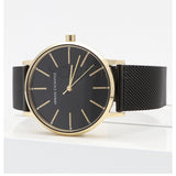 Armani Exchange Lola Three Hand Black Dial Black Mesh Strap Watch For Women - AX5548 Authentic Buy Shop Now