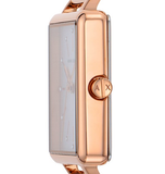 Armani Exchange Lola Quartz Silver Dial Rose Gold Mesh Strap Watch For Women - AX5802 Authentic Buy Shop Now
