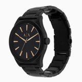 Armani Exchange Nico Analog Black Dial Black Steel Strap Watch For Men - AX7102 Authentic Buy Shop Now