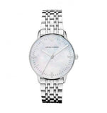 Emporio Armani Classic Quartz Mother of Pearl Dial Silver Steel Strap Watch For Women - AR1602 Authentic Buy Shop Now