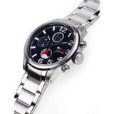 Tommy Hilfiger Jackson Chronograph Blue Dial Silver Steel Strap Watch for Men - 1791242 Authentic Buy Shop Now