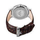 Emporio Armani Renato Classic Brown Dial Brown Leather Strap Watch For Men - AR2413 Authentic Buy Shop Now