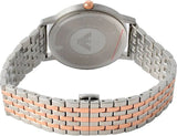Emporio Armani Kappa Quartz Silver Dial Two Tone Mesh Bracelet Watch For Men - AR11093 Authentic Buy Shop Now