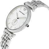 Emporio Armani Classic Silver Dial Silver Steel Strap Watch For Men - AR1819 Authentic Buy Shop Now