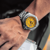 Breitling Avenger Automatic 45mm Seawolf Yellow Dial Silver Steel Strap Strap Watch for Men - A17319101/1A1 Authentic Buy Shop Now