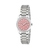 Gucci G Timeless Quartz Pink Dial Silver Steel Strap Watch for Women - YA1265033 Authentic Buy Shop Now