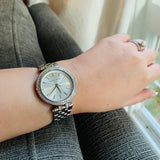 Michael Kors Darci Silver Dial Two Tone Steel Strap Watch for Women - MK3405 Authentic Buy Shop Now