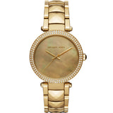 Michael Kors Parker Gold Mother of Pearl Dial Gold Steel Strap Watch for Women - MK6425 Authentic Buy Shop Now