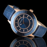 Swarovski Octea Lux Blue Dial Blue Leather Strap Watch for Women - 5414413 Authentic Buy Shop Now