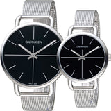 Calvin Klein Even Black Dial Silver Mesh Bracelet Watch for Women - K7B23121 Authentic Buy Shop Now