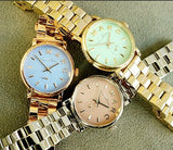 Marc Jacobs Baker Mint Green Dial Gold Steel Strap Watch for Women - MBM3284 Authentic Buy Shop Now