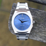 D1 Milano Ultra Thin Blue Dial Silver Steel Watch for Men - D1-UTBJ03 Authentic Buy Shop Now