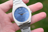 D1 Milano Ultra Thin Blue Dial Silver Steel Watch for Men - D1-UTBJ03 Authentic Buy Shop Now