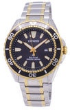 Citizen Eco Drive Promaster Diver Black Dial Two Tone Steel Strap Watch For Men - BN0194-57E Authentic Buy Shop Now