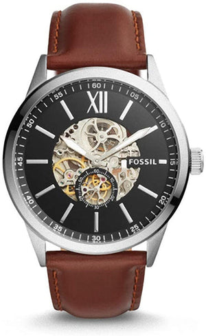 Fossil Flynn Automatic Black Dial Brown Leather Strap Watch for Men - BQ2270 Authentic Buy Shop Now