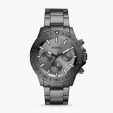 Fossil Bannon Multifunction Chronograph Grey Dial Grey Steel Strap Watch for Men - BQ2491 Authentic Buy Shop Now