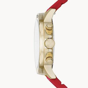 Fossil Bannon Multifunction Black Dial Red Silicone Strap Watch for Men - BQ2499 Authentic Buy Shop Now