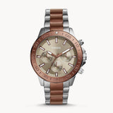 Fossil Bannon Multifunction Brown Dial Two Tone Steel Strap Watch for Men - BQ2502 Authentic Buy Shop Now