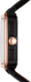Fossil Inscription Automatic Skeleton Rose Gold Dial Black Leather Strap Watch for Men - BQ2572 Authentic Buy Shop Now