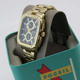 Fossil Inscription Multifunction Black Dial Gold Steel Strap Watch for Men - BQ2656 Authentic Buy Shop Now