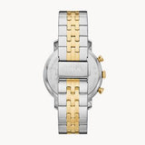 Fossil Boyfriend Chronograph White Dial Two Tone Steel Strap Watch for Women - ES3840 Authentic Buy Shop Now