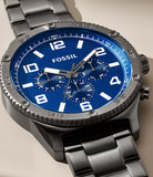 Fossil Brox Multifunction Blue Dial Grey Steel Strap Watch for Men - BQ2798 Authentic Buy Shop Now