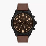 Fossil Brox Multifunction Brown Dial Brown Leather Strap Watch for Men - BQ2802 Authentic Buy Shop Now
