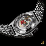 Breitling Chronomat B01 42 Six Nations Wales Red Dial Silver Steel Strap Watch for Men - AB0134A61K1A1 Authentic Buy Shop Now