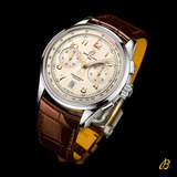 Breitling Premier B01 Chronograph 42 White Dial Brown Leather Strap Watch for Men - AB0145211G1P1 Authentic Buy Shop Now
