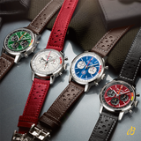 Breitling Top Time B01 Ford Thunderbird White Dial Red Leather Strap Watch for Men - AB01766A1A1X1 Authentic Buy Shop Now