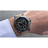 Breitling Avenger Automatic GMT 45 Black Dial Brown Nylon Strap Watch for Men - V32395101B1X1 Authentic Buy Shop Now