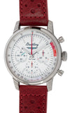Breitling Top Time B01 Ford Thunderbird White Dial Red Leather Strap Watch for Men - AB01766A1A1X1 Authentic Buy Shop Now
