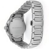 Burberry The Classic Round Black Dial Silver Steel Strap Watch for Men - BU10005 Authentic Buy Shop Now