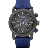 Burberry Sports Chronograph Black Dial Blue Rubber Strap Watch for Men - BU7714 Authentic Buy Shop Now