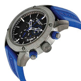 Burberry Sports Chronograph Black Dial Blue Rubber Strap Watch for Men - BU7714 Authentic Buy Shop Now