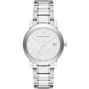 Burberry The City Silver Dial Silver Steel Strap Watch for Women - BU9000 Authentic Buy Shop Now