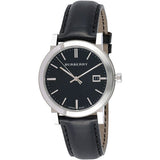 Burberry The City Black Dial Black Leather Strap Watch for Men - BU9009 Authentic Buy Shop Now