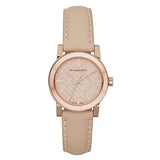 Burberry The City Gold Dial Beige Leather Strap Watch for Women - BU9210 Authentic Buy Shop Now