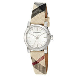 Burberry The City Nova Silver Dial Brown Leather Strap Watch for Women - BU9212 Authentic Buy Shop Now