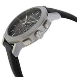 Burberry The City Chronograph Black Dial Black Leather Strap Watch for Men - BU9356 Authentic Buy Shop Now