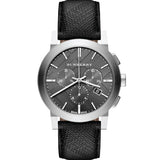 Burberry The City Grey Dial Black Leather Strap Watch for Men - BU9359 Authentic Buy Shop Now