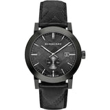 Burberry The City Black Dial Black Leather Strap Watch for Men - BU9906 Authentic Buy Shop Now