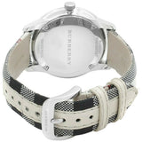 Burberry The Classic Horseferry Silver Dial Black Leather Strap Watch for Men - BU10002 Authentic Buy Shop Now