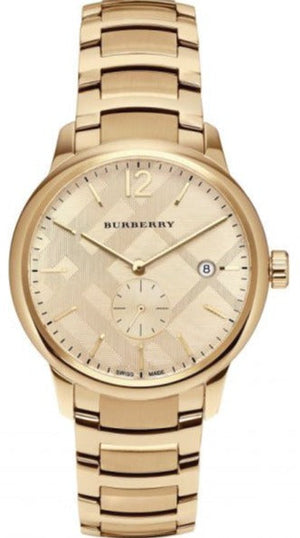 Burberry The Classic Gold Dial Gold Steel Strap Watch for Men - BU10006 Authentic Buy Shop Now