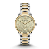 Burberry The Classic Gold Dial Two Tone Steel Strap Watch for Men - BU10011 Authentic Buy Shop Now