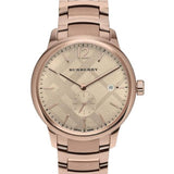Burberry The Classic Rose Gold Dial Rose Gold Steel Strap Watch for Men - BU10013 Authentic Buy Shop Now