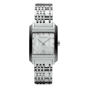 Burberry Heritage Diamond White Dial Silver Stainless Steel Strap Watch for Women - BU1583 Authentic Buy Shop Now