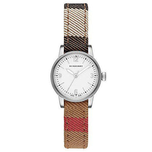 Burberry Utilitarian White Dial Multicolor Leather Strap Watch for Women - BU7863 Authentic Buy Shop Now