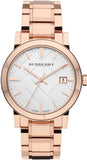 Burberry The City White Dial Rose Gold Steel Strap Watch for Women - BU9004 Authentic Buy Shop Now