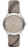 Burberry The City Nova Beige Dial Grey Leather Strap Watch for Women - BU9023 Authentic Buy Shop Now